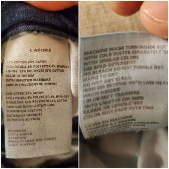 L'AGENCE Margot High-Rise Skinny Ankle Jeans sz 27 - Picture 7 of 8